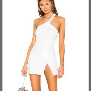 Superdown Cicely white sequin mini dress